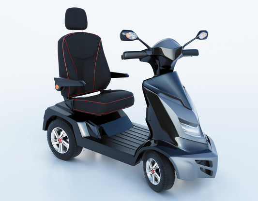 A one seater mobility scooter.